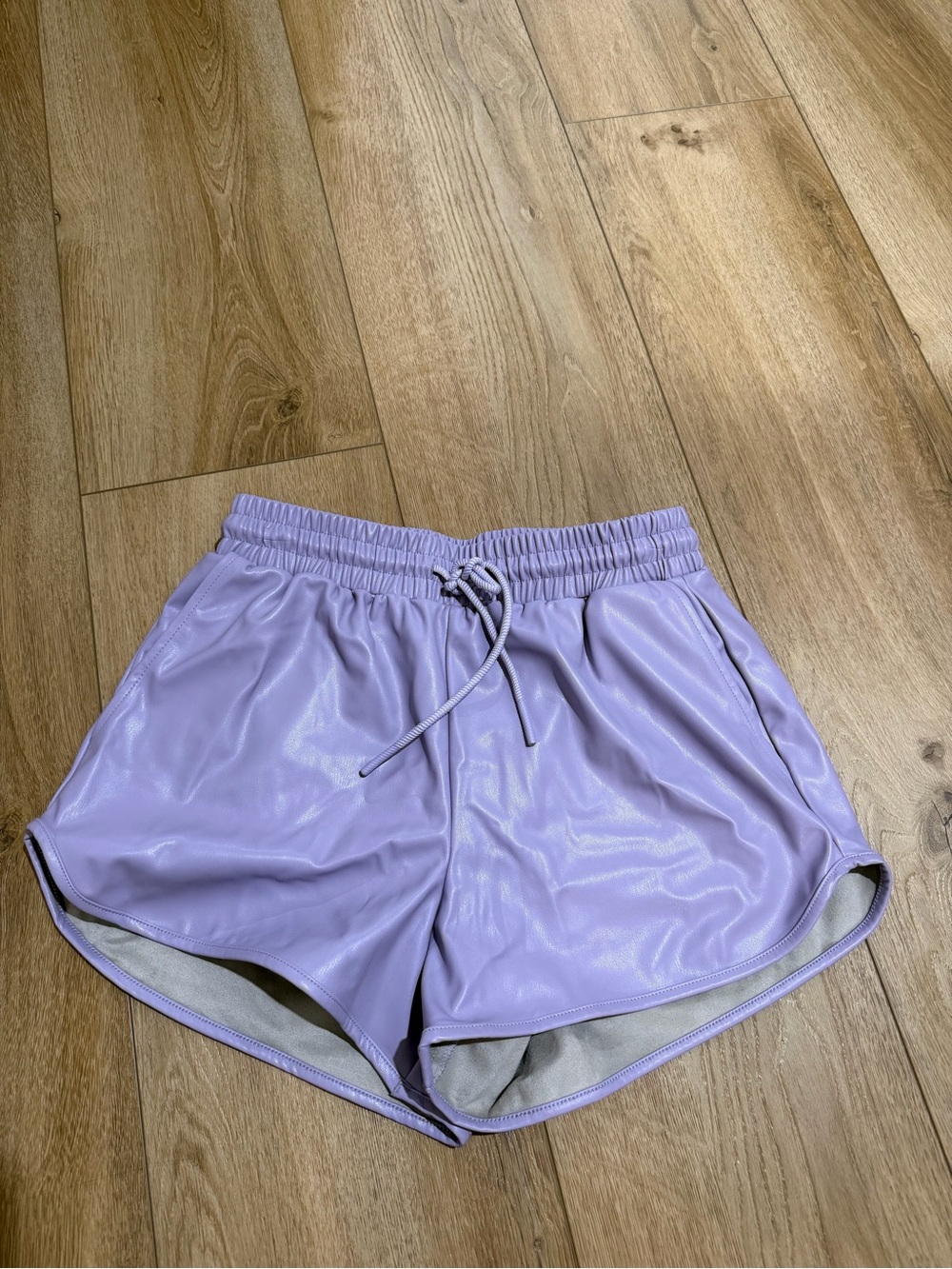 7 For All Mankind Lilac Drawstring Athletic Shorts